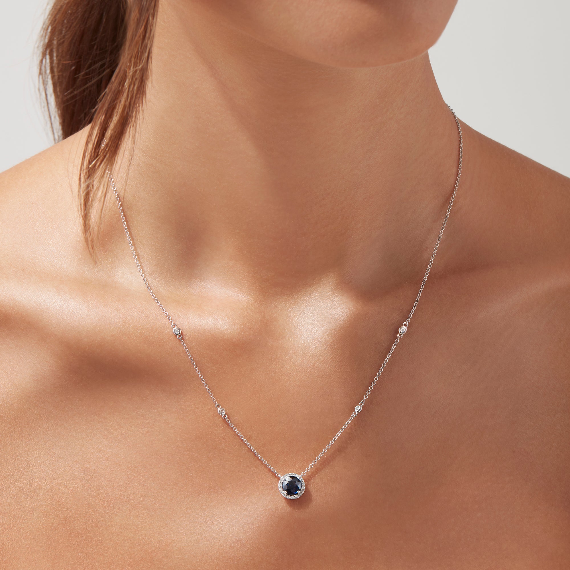 Sapphire & Diamond Necklace — Your Most Trusted Brand for Fine Jewelry &  Custom Design in Yardley, PA